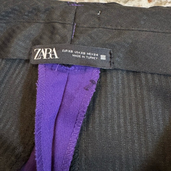 Zara Black and Purple Trousers - Picture 6 of 6